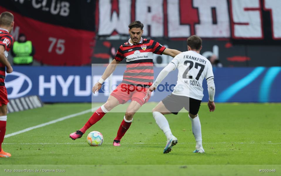 VfB Stuttgart, Eintracht Frankfurt, 1. Bundesliga, Bundesliga, Voetball, Sport, Le Football, Germany, Futbol, Fotball, Fussball, Deutschland, DFL, DFB, Calcio, 2022/23, Saison 2022/2023 - Bild-ID: 1030648 VfB Stuttgart, Eintracht Frankfurt, 1. Bundesliga, Bundesliga, Voetball, Sport, Le Football, Germany, Futbol, Fotball, Fussball, Deutschland, DFL, DFB, Calcio, 2022/23, Saison 2022/2023 - Bild-ID: 1030648
