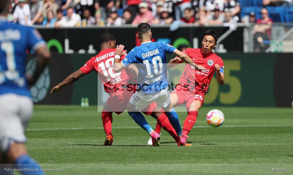 Eintracht Frankfurt, TSG 1899 Hoffenheim, 1. Bundesliga, Bundesliga, Voetball, Sport, Le Football, Germany, Futbol, Fotball, Fussball, Deutschland, DFL, DFB, Calcio, 2022/23, Saison 2022/2023 - Bild-ID: 1032975