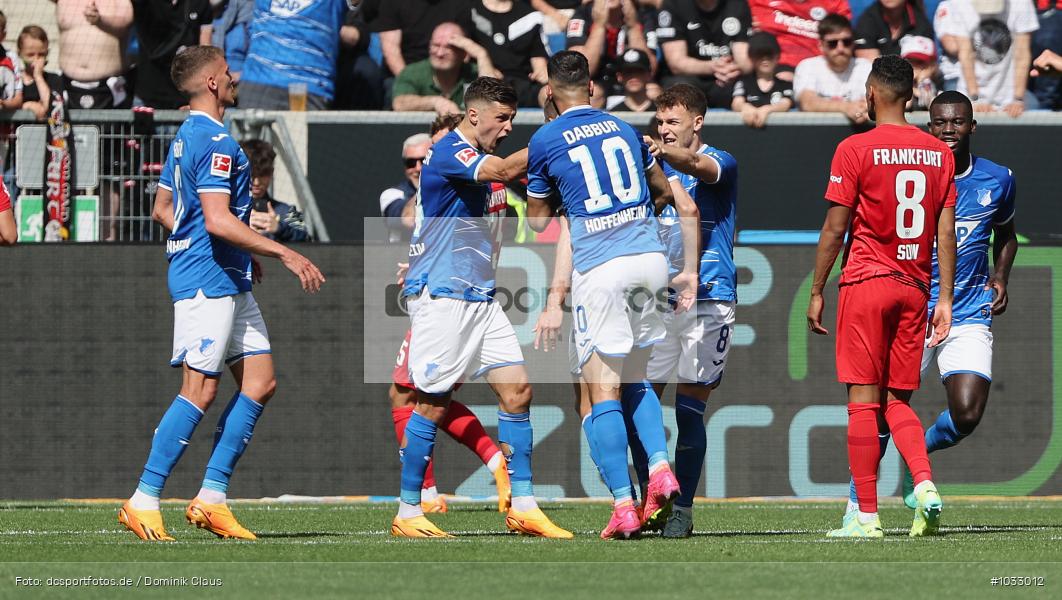 Eintracht Frankfurt, TSG 1899 Hoffenheim, 1. Bundesliga, Bundesliga, Voetball, Sport, Le Football, Germany, Futbol, Fotball, Fussball, Deutschland, DFL, DFB, Calcio, 2022/23, Saison 2022/2023 - Bild-ID: 1033012 Eintracht Frankfurt, TSG 1899 Hoffenheim, 1. Bundesliga, Bundesliga, Voetball, Sport, Le Football, Germany, Futbol, Fotball, Fussball, Deutschland, DFL, DFB, Calcio, 2022/23, Saison 2022/2023 - Bild-ID: 1033012