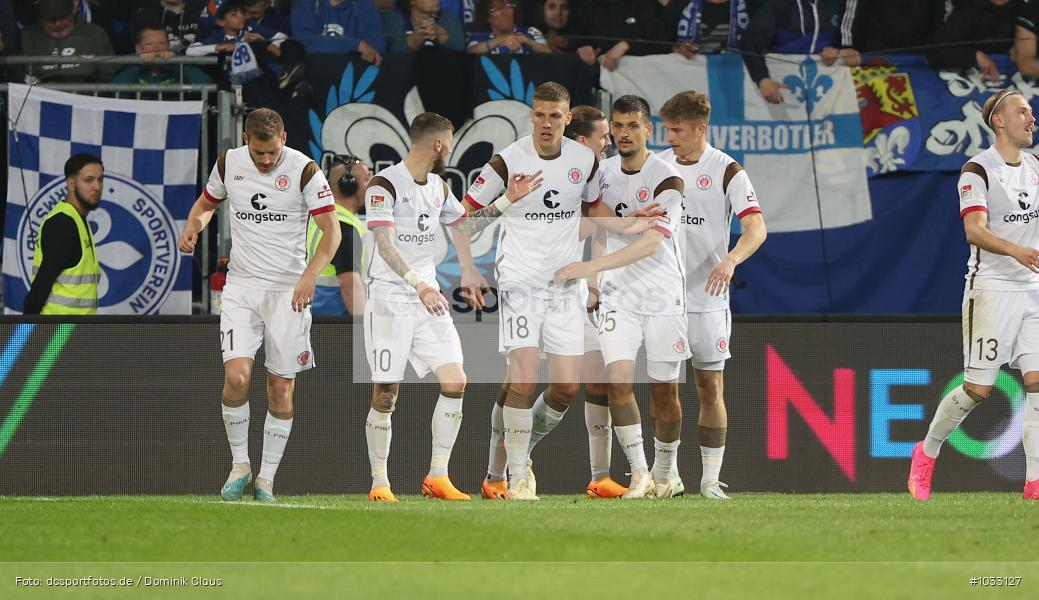 FC Sankt Pauli, FC St. Pauli, SV Darmstadt 98, 2. Bundesliga, 2. Liga, Voetball, Sport, Le Football, Germany, Futbol, Fotball, Fussball, Deutschland, DFL, DFB, Calcio, 2022/23, Saison 2022/2023 - Bild-ID: 1033127