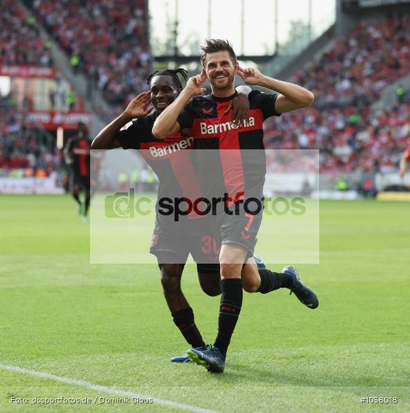 Bayer 04 Leverkusen, 1. FSV Mainz 05, Liga, Bundesliga, Voetball, Sport, Le Football, Germany, Futbol, Fotball, Fussball, Deutschland, DFL, DFB, Calcio, 2023/24, Saison 2023/2024 - Bild-ID: 1038018