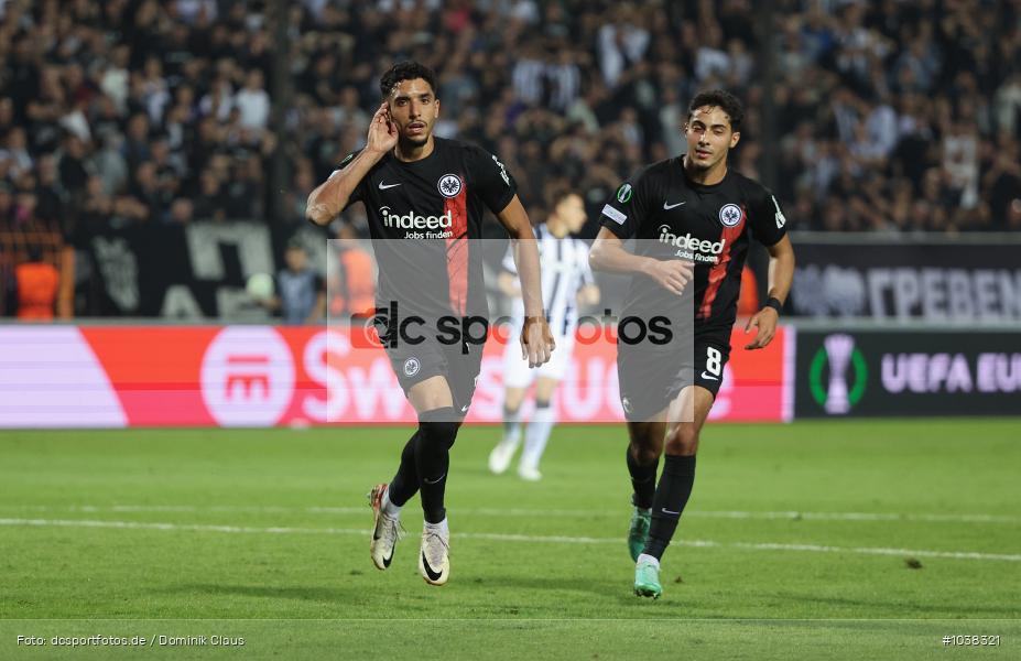 Eintracht Frankfurt, PAOK FC, UECL, Conference League, UEFA, Voetball, Sport, Le Football, Germany, Futbol, Fotball, Fussball, Deutschland, DFL, DFB, Calcio, 2023/24, Saison 2023/2024 - Bild-ID: 1038321