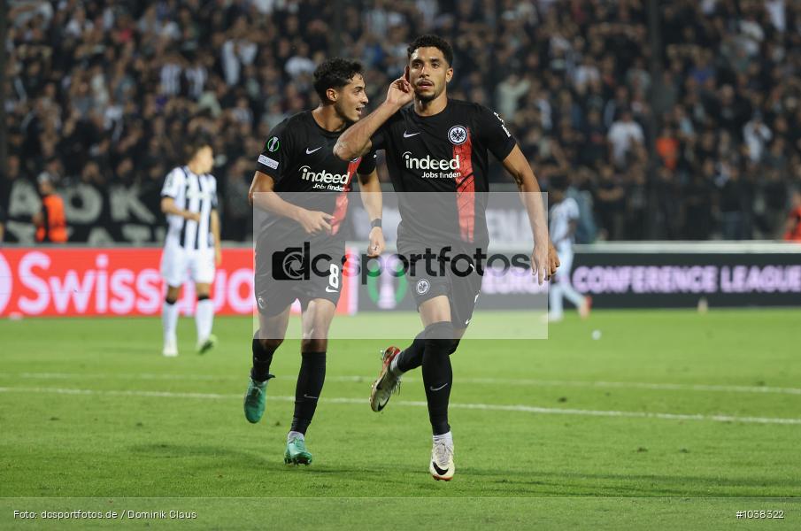 Eintracht Frankfurt, PAOK FC, UECL, Conference League, UEFA, Voetball, Sport, Le Football, Germany, Futbol, Fotball, Fussball, Deutschland, DFL, DFB, Calcio, 2023/24, Saison 2023/2024 - Bild-ID: 1038322