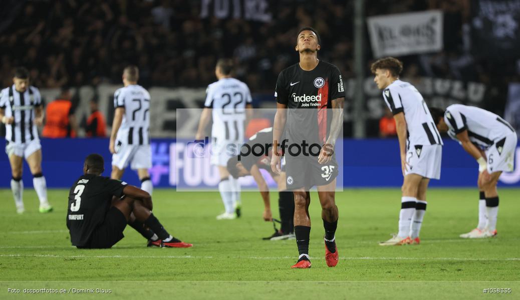 Eintracht Frankfurt, PAOK FC, UECL, Conference League, UEFA, Voetball, Sport, Le Football, Germany, Futbol, Fotball, Fussball, Deutschland, DFL, DFB, Calcio, 2023/24, Saison 2023/2024 - Bild-ID: 1038335