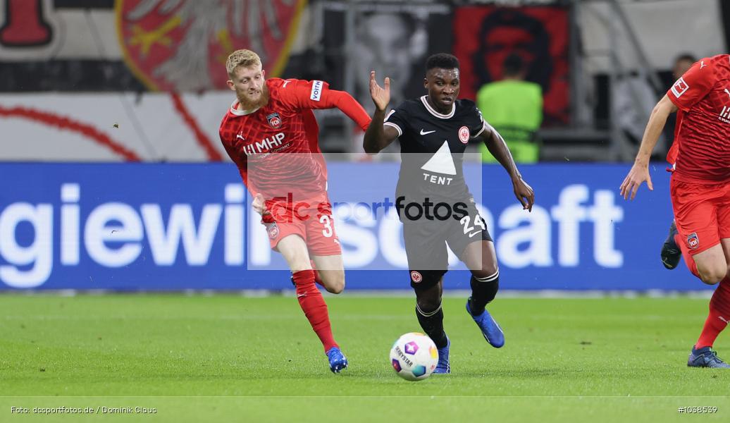 1. FC Heidenheim, Eintracht Frankfurt, Bundesliga, Voetball, Sport, Le Football, Germany, Futbol, Fotball, Fussball, Deutschland, DFL, DFB, Calcio, 2023/24, Saison 2023/2024 - Bild-ID: 1038539