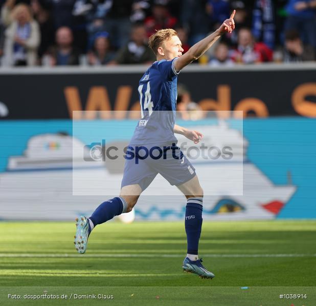 Eintracht Frankfurt, TSG 1899 Hoffenheim, 1. Bundesliga, Bundesliga, Voetball, Sport, Le Football, Germany, Futbol, Fotball, Fussball, Deutschland, DFL, DFB, Calcio, 2023/24, Saison 2023/2024 - Bild-ID: 1038914