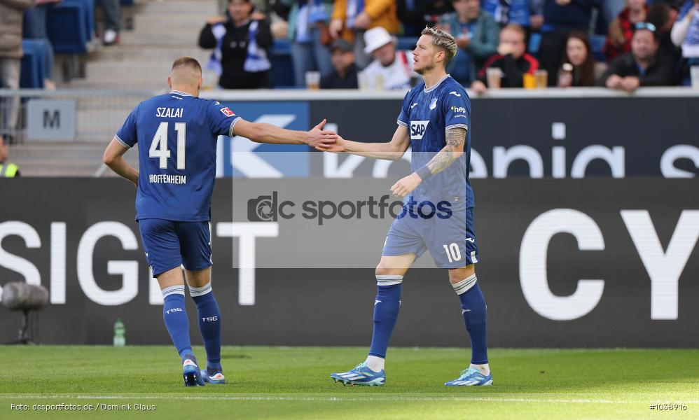 Eintracht Frankfurt, TSG 1899 Hoffenheim, 1. Bundesliga, Bundesliga, Voetball, Sport, Le Football, Germany, Futbol, Fotball, Fussball, Deutschland, DFL, DFB, Calcio, 2023/24, Saison 2023/2024 - Bild-ID: 1038916