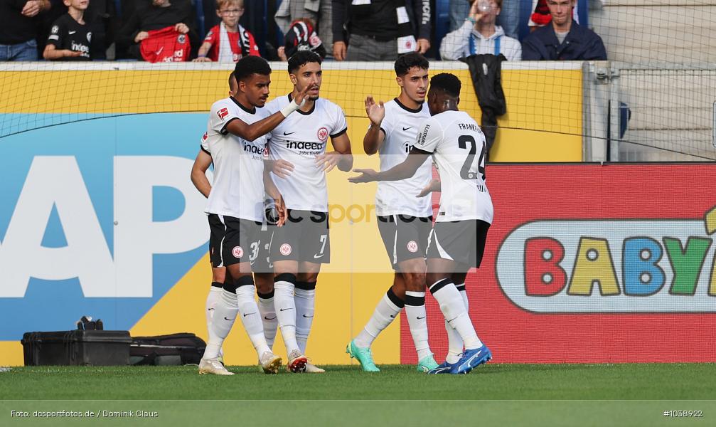 Eintracht Frankfurt, TSG 1899 Hoffenheim, 1. Bundesliga, Bundesliga, Voetball, Sport, Le Football, Germany, Futbol, Fotball, Fussball, Deutschland, DFL, DFB, Calcio, 2023/24, Saison 2023/2024 - Bild-ID: 1038922