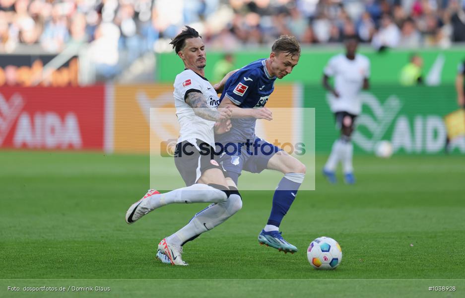 Eintracht Frankfurt, TSG 1899 Hoffenheim, 1. Bundesliga, Bundesliga, Voetball, Sport, Le Football, Germany, Futbol, Fotball, Fussball, Deutschland, DFL, DFB, Calcio, 2023/24, Saison 2023/2024 - Bild-ID: 1038928