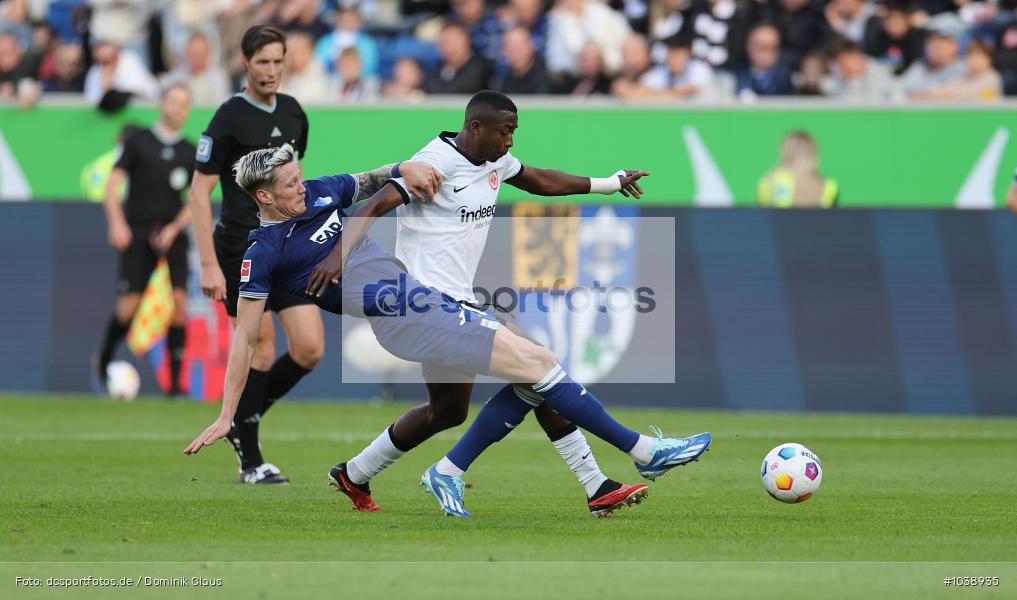 Eintracht Frankfurt, TSG 1899 Hoffenheim, 1. Bundesliga, Bundesliga, Voetball, Sport, Le Football, Germany, Futbol, Fotball, Fussball, Deutschland, DFL, DFB, Calcio, 2023/24, Saison 2023/2024 - Bild-ID: 1038935