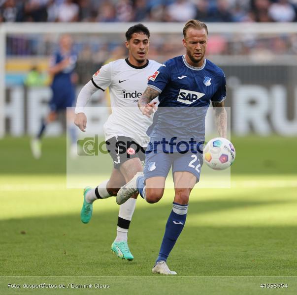 Eintracht Frankfurt, TSG 1899 Hoffenheim, 1. Bundesliga, Bundesliga, Voetball, Sport, Le Football, Germany, Futbol, Fotball, Fussball, Deutschland, DFL, DFB, Calcio, 2023/24, Saison 2023/2024 - Bild-ID: 1038954