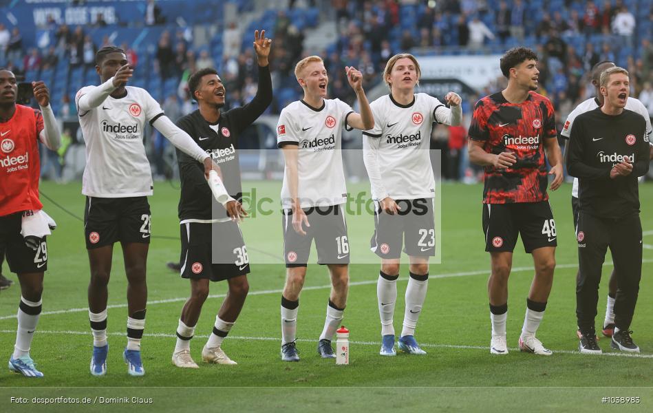Eintracht Frankfurt, TSG 1899 Hoffenheim, 1. Bundesliga, Bundesliga, Voetball, Sport, Le Football, Germany, Futbol, Fotball, Fussball, Deutschland, DFL, DFB, Calcio, 2023/24, Saison 2023/2024 - Bild-ID: 1038983 Eintracht Frankfurt, TSG 1899 Hoffenheim, 1. Bundesliga, Bundesliga, Voetball, Sport, Le Football, Germany, Futbol, Fotball, Fussball, Deutschland, DFL, DFB, Calcio, 2023/24, Saison 2023/2024 - Bild-ID: 1038983