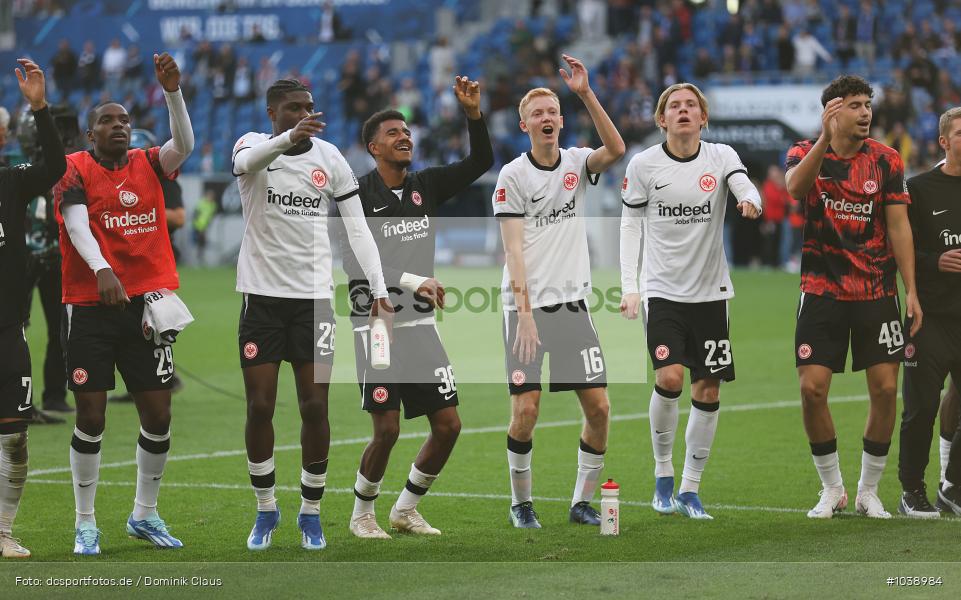 Eintracht Frankfurt, TSG 1899 Hoffenheim, 1. Bundesliga, Bundesliga, Voetball, Sport, Le Football, Germany, Futbol, Fotball, Fussball, Deutschland, DFL, DFB, Calcio, 2023/24, Saison 2023/2024 - Bild-ID: 1038984