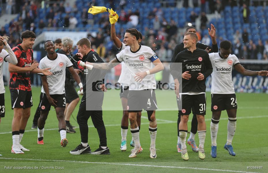 Eintracht Frankfurt, TSG 1899 Hoffenheim, 1. Bundesliga, Bundesliga, Voetball, Sport, Le Football, Germany, Futbol, Fotball, Fussball, Deutschland, DFL, DFB, Calcio, 2023/24, Saison 2023/2024 - Bild-ID: 1038987