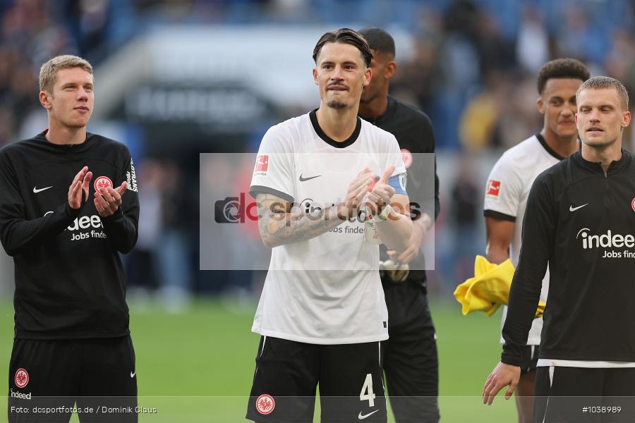 Eintracht Frankfurt, TSG 1899 Hoffenheim, 1. Bundesliga, Bundesliga, Voetball, Sport, Le Football, Germany, Futbol, Fotball, Fussball, Deutschland, DFL, DFB, Calcio, 2023/24, Saison 2023/2024 - Bild-ID: 1038989