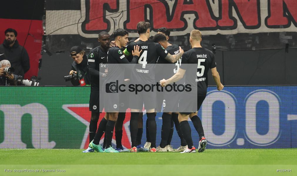 HJK Helsinki, Eintracht Frankfurt, UECL, Conference League, UEFA, Voetball, Sport, Le Football, Germany, Futbol, Fotball, Fussball, Deutschland, DFL, DFB, Calcio, 2023/24, Saison 2023/2024 - Bild-ID: 1039191