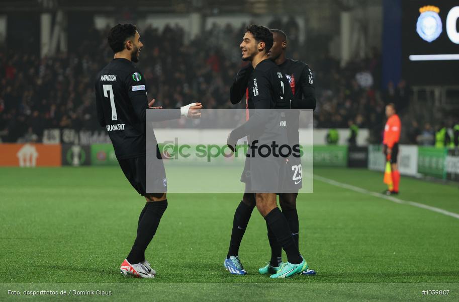 Eintracht Frankfurt, HJK Helsinki, UECL, Conference League, UEFA, Voetball, Sport, Le Football, Germany, Futbol, Fotball, Fussball, Deutschland, DFL, DFB, Calcio, 2023/24, Saison 2023/2024 - Bild-ID: 1039807 Eintracht Frankfurt, HJK Helsinki, UECL, Conference League, UEFA, Voetball, Sport, Le Football, Germany, Futbol, Fotball, Fussball, Deutschland, DFL, DFB, Calcio, 2023/24, Saison 2023/2024 - Bild-ID: 1039807