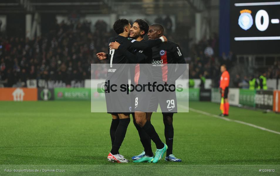 Eintracht Frankfurt, HJK Helsinki, UECL, Conference League, UEFA, Voetball, Sport, Le Football, Germany, Futbol, Fotball, Fussball, Deutschland, DFL, DFB, Calcio, 2023/24, Saison 2023/2024 - Bild-ID: 1039810 Eintracht Frankfurt, HJK Helsinki, UECL, Conference League, UEFA, Voetball, Sport, Le Football, Germany, Futbol, Fotball, Fussball, Deutschland, DFL, DFB, Calcio, 2023/24, Saison 2023/2024 - Bild-ID: 1039810