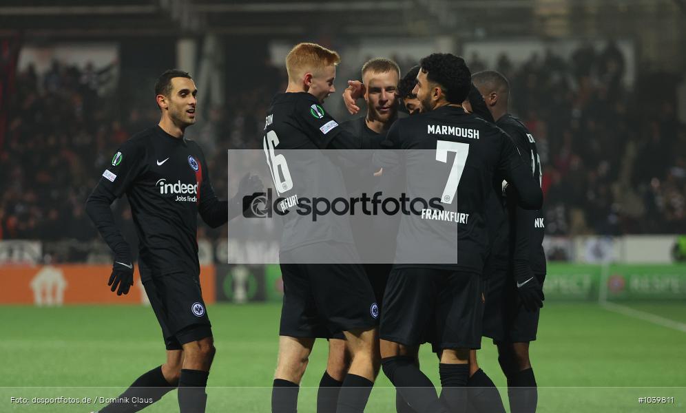 Eintracht Frankfurt, HJK Helsinki, UECL, Conference League, UEFA, Voetball, Sport, Le Football, Germany, Futbol, Fotball, Fussball, Deutschland, DFL, DFB, Calcio, 2023/24, Saison 2023/2024 - Bild-ID: 1039811 Eintracht Frankfurt, HJK Helsinki, UECL, Conference League, UEFA, Voetball, Sport, Le Football, Germany, Futbol, Fotball, Fussball, Deutschland, DFL, DFB, Calcio, 2023/24, Saison 2023/2024 - Bild-ID: 1039811
