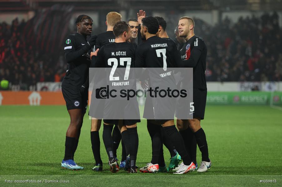 Eintracht Frankfurt, HJK Helsinki, UECL, Conference League, UEFA, Voetball, Sport, Le Football, Germany, Futbol, Fotball, Fussball, Deutschland, DFL, DFB, Calcio, 2023/24, Saison 2023/2024 - Bild-ID: 1039813 Eintracht Frankfurt, HJK Helsinki, UECL, Conference League, UEFA, Voetball, Sport, Le Football, Germany, Futbol, Fotball, Fussball, Deutschland, DFL, DFB, Calcio, 2023/24, Saison 2023/2024 - Bild-ID: 1039813