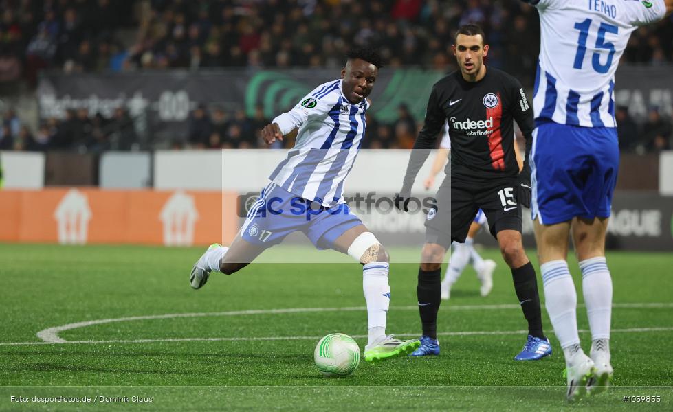 Eintracht Frankfurt, HJK Helsinki, UECL, Conference League, UEFA, Voetball, Sport, Le Football, Germany, Futbol, Fotball, Fussball, Deutschland, DFL, DFB, Calcio, 2023/24, Saison 2023/2024 - Bild-ID: 1039833 Eintracht Frankfurt, HJK Helsinki, UECL, Conference League, UEFA, Voetball, Sport, Le Football, Germany, Futbol, Fotball, Fussball, Deutschland, DFL, DFB, Calcio, 2023/24, Saison 2023/2024 - Bild-ID: 1039833