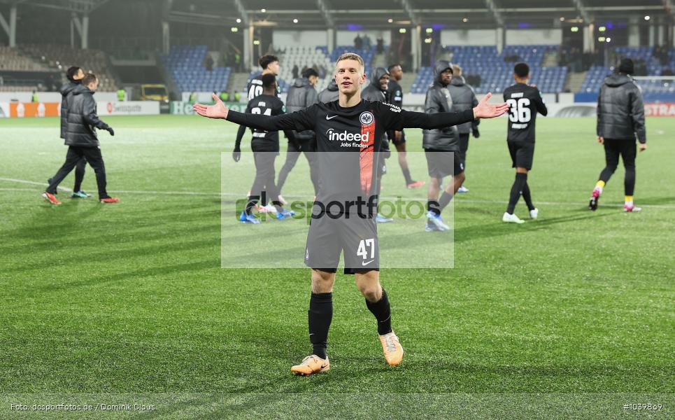 Eintracht Frankfurt, HJK Helsinki, UECL, Conference League, UEFA, Voetball, Sport, Le Football, Germany, Futbol, Fotball, Fussball, Deutschland, DFL, DFB, Calcio, 2023/24, Saison 2023/2024 - Bild-ID: 1039869 Eintracht Frankfurt, HJK Helsinki, UECL, Conference League, UEFA, Voetball, Sport, Le Football, Germany, Futbol, Fotball, Fussball, Deutschland, DFL, DFB, Calcio, 2023/24, Saison 2023/2024 - Bild-ID: 1039869