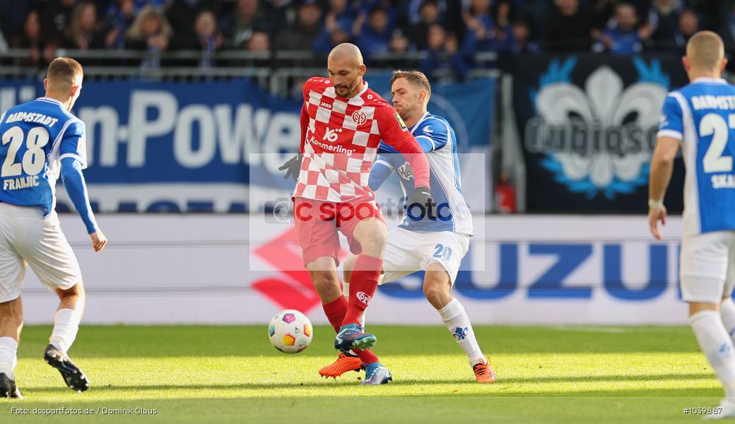 1. FSV Mainz 05, SV Darmstadt 98, Bundesliga, Liga, Voetball, Sport, Le Football, Germany, Futbol, Fotball, Fussball, Deutschland, DFL, DFB, Calcio, 2023/24, Saison 2023/2024 - Bild-ID: 1039887