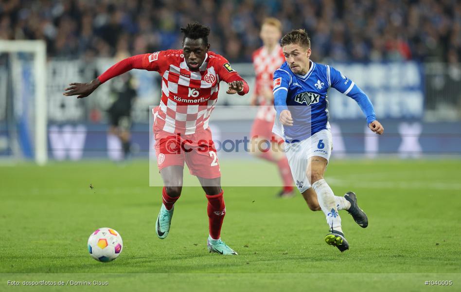 1. FSV Mainz 05, SV Darmstadt 98, Bundesliga, Liga, Voetball, Sport, Le Football, Germany, Futbol, Fotball, Fussball, Deutschland, DFL, DFB, Calcio, 2023/24, Saison 2023/2024 - Bild-ID: 1040005