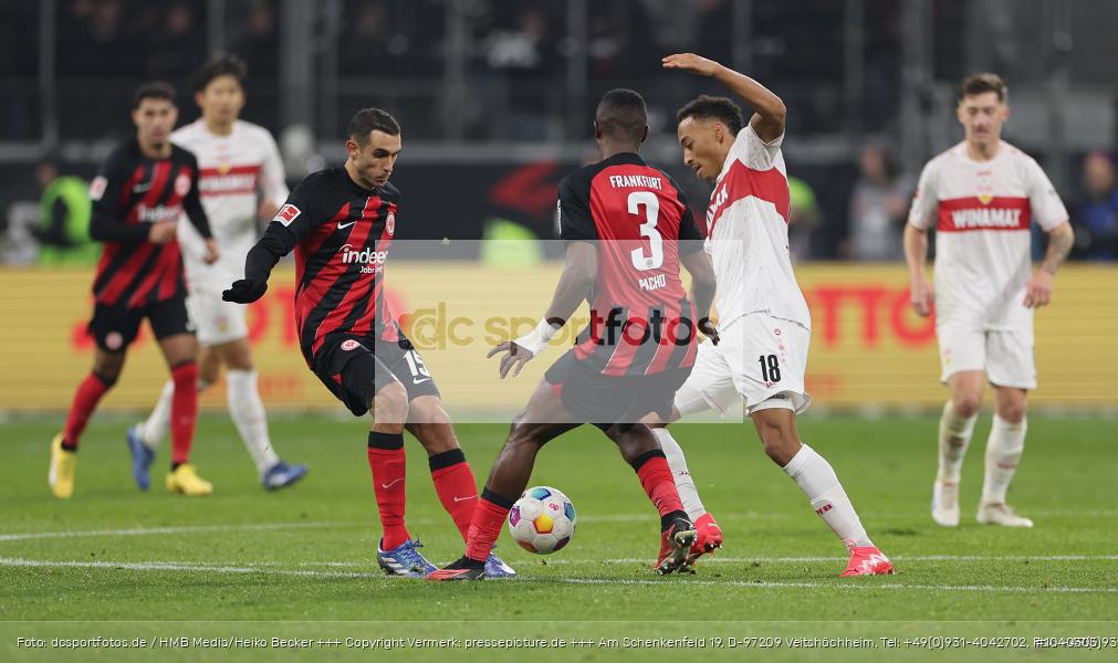 VfB Stuttgart, Eintracht Frankfurt, Bundesliga, Voetball, Sport, Le Football, Germany, Futbol, Fotball, Fussball, Deutschland, DFL, DFB, Calcio, 2023/24, Saison 2023/2024 - Bild-ID: 1040303