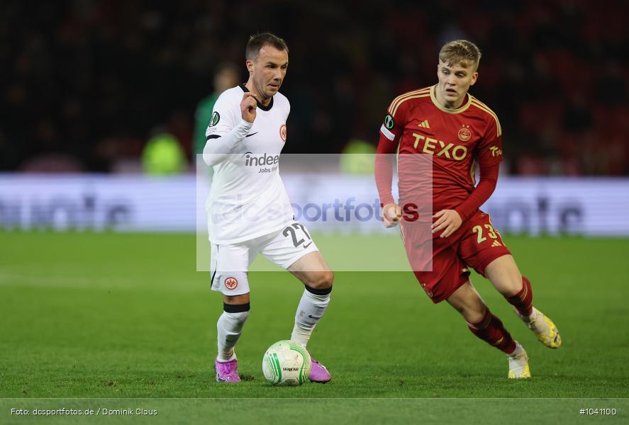 Eintracht Frankfurt, Aberdeen FC, UECL, Conference League, UEFA, Voetball, Sport, Le Football, Germany, Futbol, Fotball, Fussball, Deutschland, DFL, DFB, Calcio, 2023/24, Saison 2023/2024 - Bild-ID: 1041100 Eintracht Frankfurt, Aberdeen FC, UECL, Conference League, UEFA, Voetball, Sport, Le Football, Germany, Futbol, Fotball, Fussball, Deutschland, DFL, DFB, Calcio, 2023/24, Saison 2023/2024 - Bild-ID: 1041100