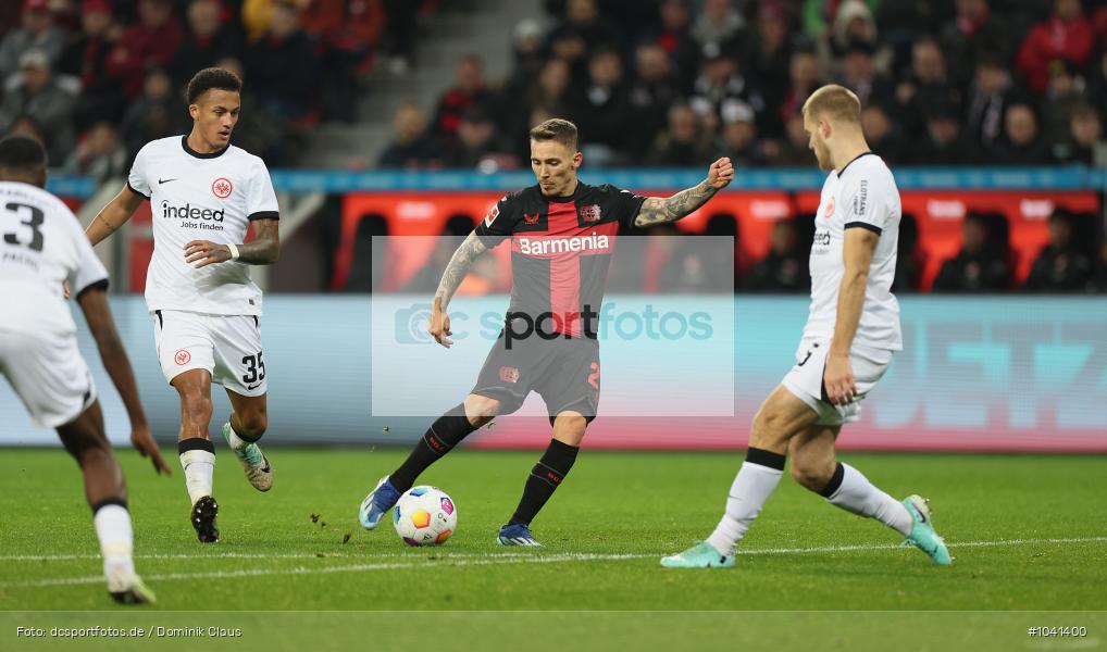 Eintracht Frankfurt, Bayer 04 Leverkusen, 1. Bundesliga, Bundesliga, Voetball, Sport, Le Football, Germany, Futbol, Fotball, Fussball, Deutschland, DFL, DFB, Calcio, 2023/24, Saison 2023/2024 - Bild-ID: 1041400 Eintracht Frankfurt, Bayer 04 Leverkusen, 1. Bundesliga, Bundesliga, Voetball, Sport, Le Football, Germany, Futbol, Fotball, Fussball, Deutschland, DFL, DFB, Calcio, 2023/24, Saison 2023/2024 - Bild-ID: 1041400