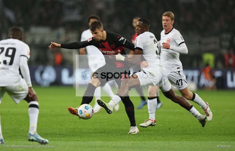 Eintracht Frankfurt, Bayer 04 Leverkusen, 1. Bundesliga, Bundesliga, Voetball, Sport, Le Football, Germany, Futbol, Fotball, Fussball, Deutschland, DFL, DFB, Calcio, 2023/24, Saison 2023/2024 - Bild-ID: 1041426 Eintracht Frankfurt, Bayer 04 Leverkusen, 1. Bundesliga, Bundesliga, Voetball, Sport, Le Football, Germany, Futbol, Fotball, Fussball, Deutschland, DFL, DFB, Calcio, 2023/24, Saison 2023/2024 - Bild-ID: 1041426