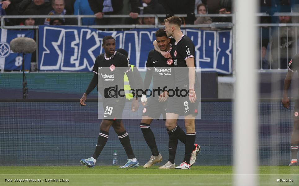 Eintracht Frankfurt, SV Darmstadt 98, Bundesliga, Liga, Voetball, Sport, Le Football, Germany, Futbol, Fotball, Fussball, Deutschland, DFL, DFB, Calcio, 2023/24, Saison 2023/2024 - Bild-ID: 1042143