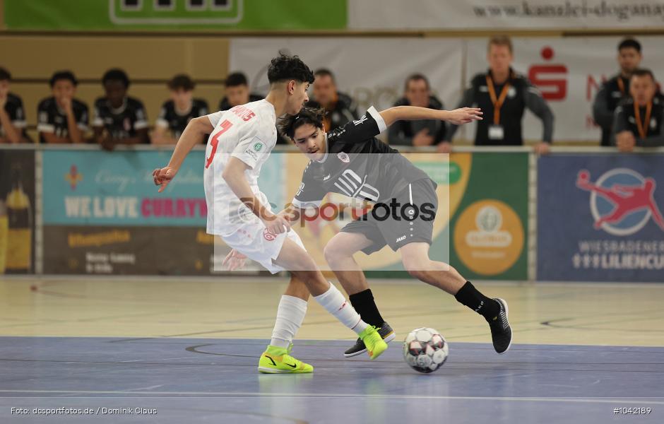 Wiesbaden, Liliencup, Hallenturnier, Junioren, U17, Voetball, Sport, Le Football, Germany, Futbol, Fotball, Fussball, Deutschland, DFL, DFB, Calcio, 2023/24, Saison 2023/2024 - Bild-ID: 1042189 Wiesbaden, Liliencup, Hallenturnier, Junioren, U17, Voetball, Sport, Le Football, Germany, Futbol, Fotball, Fussball, Deutschland, DFL, DFB, Calcio, 2023/24, Saison 2023/2024 - Bild-ID: 1042189