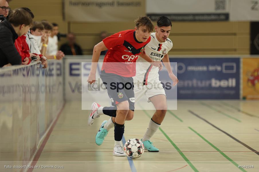 Wiesbaden, Liliencup, Hallenturnier, Junioren, U17, Voetball, Sport, Le Football, Germany, Futbol, Fotball, Fussball, Deutschland, DFL, DFB, Calcio, 2023/24, Saison 2023/2024 - Bild-ID: 1042394