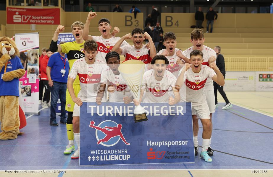 Wiesbaden, Liliencup, Hallenturnier, Junioren, U17, Voetball, Sport, Le Football, Germany, Futbol, Fotball, Fussball, Deutschland, DFL, DFB, Calcio, 2023/24, Saison 2023/2024 - Bild-ID: 1042483