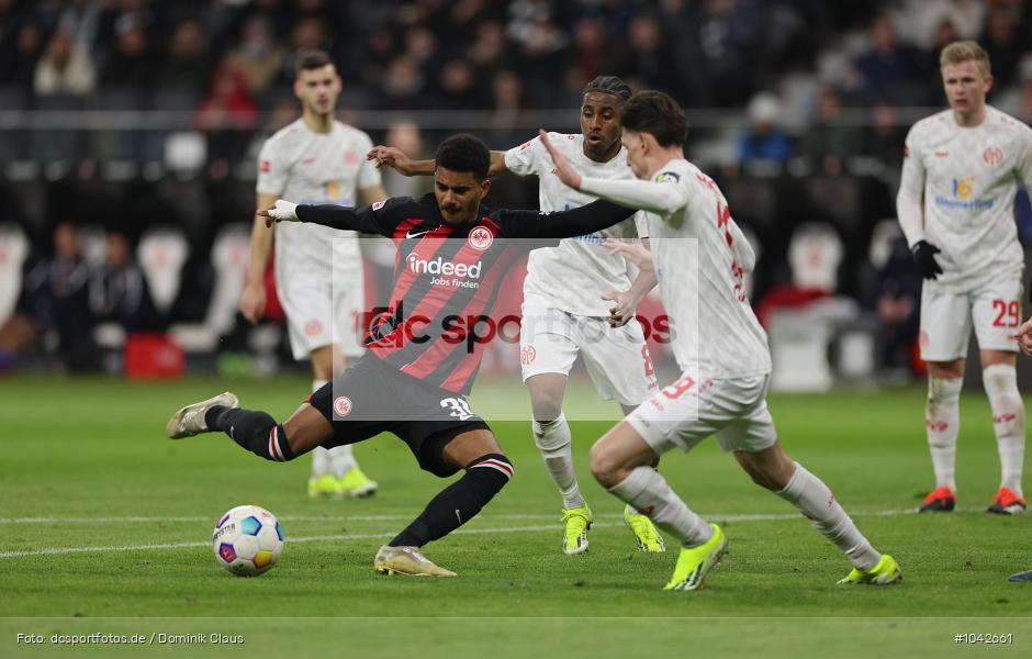 1. FSV Mainz 05, Eintracht Frankfurt, 1. Bundesliga, Bundesliga, Voetball, Sport, Le Football, Germany, Futbol, Fotball, Fussball, Deutschland, DFL, DFB, Calcio, 2023/24, Saison 2023/2024 - Bild-ID: 1042661