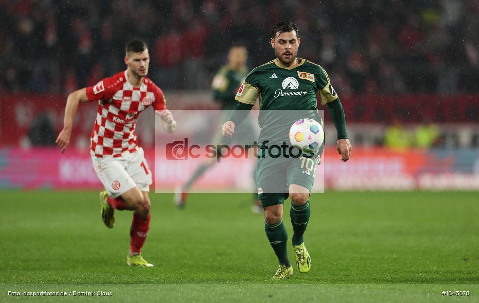 1. FC Union Berlin, 1. FSV Mainz 05, Liga, Bundesliga, Voetball, Sport, Le Football, Germany, Futbol, Fotball, Fussball, Deutschland, DFL, DFB, Calcio, 2023/24, Saison 2023/2024 - Bild-ID: 1043078