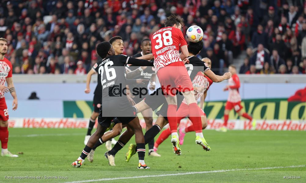 Eintracht Frankfurt, SC Freiburg, 1. Bundesliga, Bundesliga, Voetball, Sport, Le Football, Germany, Futbol, Fotball, Fussball, Deutschland, DFL, DFB, Calcio, 2023/24, Saison 2023/2024 - Bild-ID: 1043944 Eintracht Frankfurt, SC Freiburg, 1. Bundesliga, Bundesliga, Voetball, Sport, Le Football, Germany, Futbol, Fotball, Fussball, Deutschland, DFL, DFB, Calcio, 2023/24, Saison 2023/2024 - Bild-ID: 1043944
