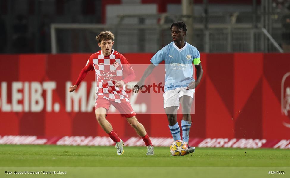 Manchester City, 1. FSV Mainz 05, Achtelfinale, UEFA Youth League, Youth League, UEFA, Voetball, Sport, Le Football, Germany, Futbol, Fotball, Fussball, Deutschland, DFL, DFB, Calcio, 2023/24, Saison 2023/2024 - Bild-ID: 1044332