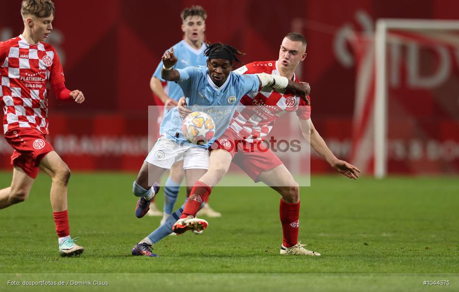 Manchester City, 1. FSV Mainz 05, Achtelfinale, UEFA Youth League, Youth League, UEFA, Voetball, Sport, Le Football, Germany, Futbol, Fotball, Fussball, Deutschland, DFL, DFB, Calcio, 2023/24, Saison 2023/2024 - Bild-ID: 1044375