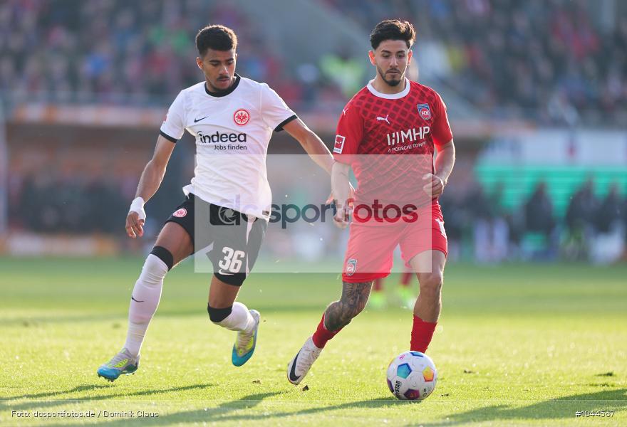 Eintracht Frankfurt, 1. FC Heidenheim, 1. Bundesliga, Bundesliga, Voetball, Sport, Le Football, Germany, Futbol, Fotball, Fussball, Deutschland, DFL, DFB, Calcio, 2023/24, Saison 2023/2024 - Bild-ID: 1044567