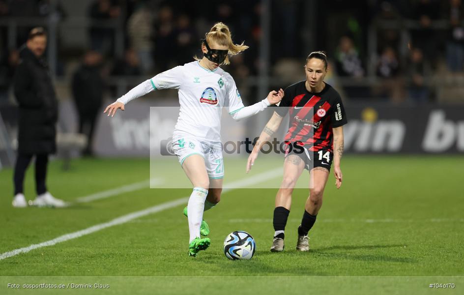 SV Werder Bremen, Eintracht Frankfurt, Frauen, 1. Bundesliga, Bundesliga, Voetball, Sport, Le Football, Germany, Futbol, Fotball, Fussball, Deutschland, DFL, DFB, Calcio, 2023/24, Saison 2023/2024 - Bild-ID: 1046170