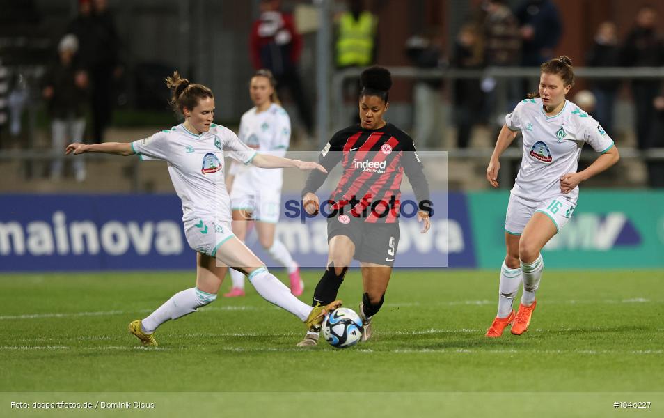 SV Werder Bremen, Eintracht Frankfurt, Frauen, 1. Bundesliga, Bundesliga, Voetball, Sport, Le Football, Germany, Futbol, Fotball, Fussball, Deutschland, DFL, DFB, Calcio, 2023/24, Saison 2023/2024 - Bild-ID: 1046227