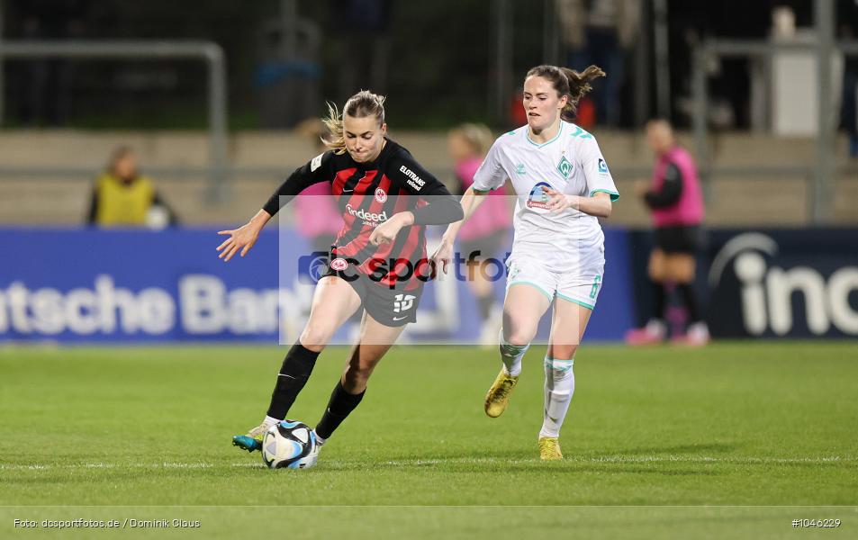 SV Werder Bremen, Eintracht Frankfurt, Frauen, 1. Bundesliga, Bundesliga, Voetball, Sport, Le Football, Germany, Futbol, Fotball, Fussball, Deutschland, DFL, DFB, Calcio, 2023/24, Saison 2023/2024 - Bild-ID: 1046229