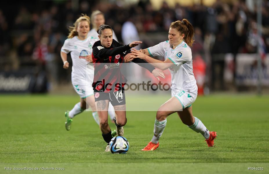 SV Werder Bremen, Eintracht Frankfurt, Frauen, 1. Bundesliga, Bundesliga, Voetball, Sport, Le Football, Germany, Futbol, Fotball, Fussball, Deutschland, DFL, DFB, Calcio, 2023/24, Saison 2023/2024 - Bild-ID: 1046232