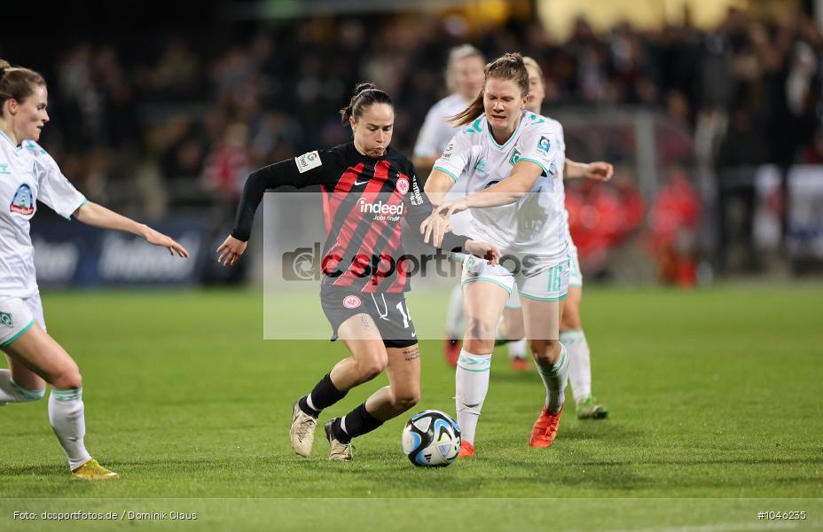 SV Werder Bremen, Eintracht Frankfurt, Frauen, 1. Bundesliga, Bundesliga, Voetball, Sport, Le Football, Germany, Futbol, Fotball, Fussball, Deutschland, DFL, DFB, Calcio, 2023/24, Saison 2023/2024 - Bild-ID: 1046235