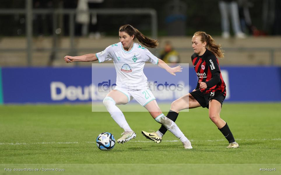 SV Werder Bremen, Eintracht Frankfurt, Frauen, 1. Bundesliga, Bundesliga, Voetball, Sport, Le Football, Germany, Futbol, Fotball, Fussball, Deutschland, DFL, DFB, Calcio, 2023/24, Saison 2023/2024 - Bild-ID: 1046245