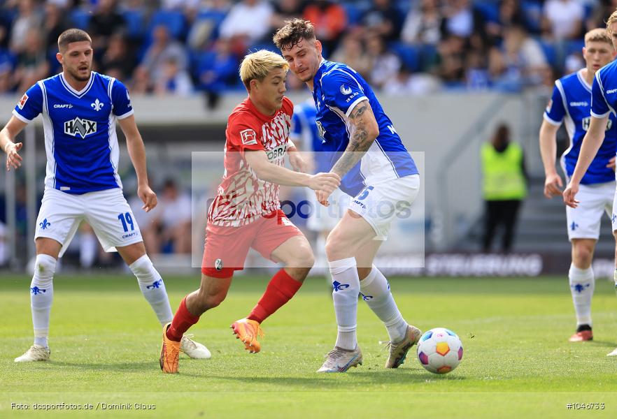 SC Freiburg, SV Darmstadt 98, Bundesliga, Liga, Voetball, Sport, Le Football, Germany, Futbol, Fotball, Fussball, Deutschland, DFL, DFB, Calcio, 2023/24, Saison 2023/2024 - Bild-ID: 1046733