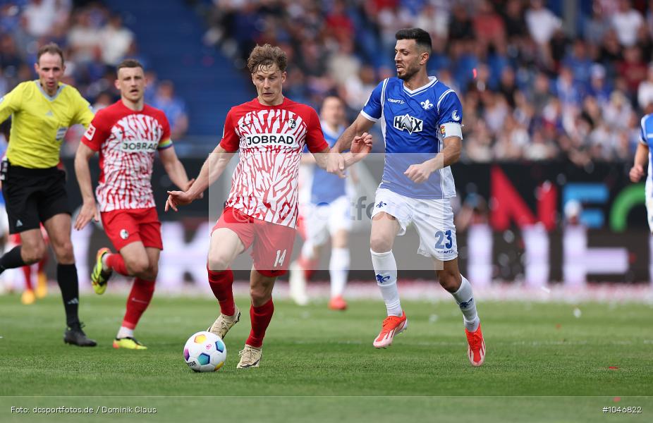 SC Freiburg, SV Darmstadt 98, Bundesliga, Liga, Voetball, Sport, Le Football, Germany, Futbol, Fotball, Fussball, Deutschland, DFL, DFB, Calcio, 2023/24, Saison 2023/2024 - Bild-ID: 1046822